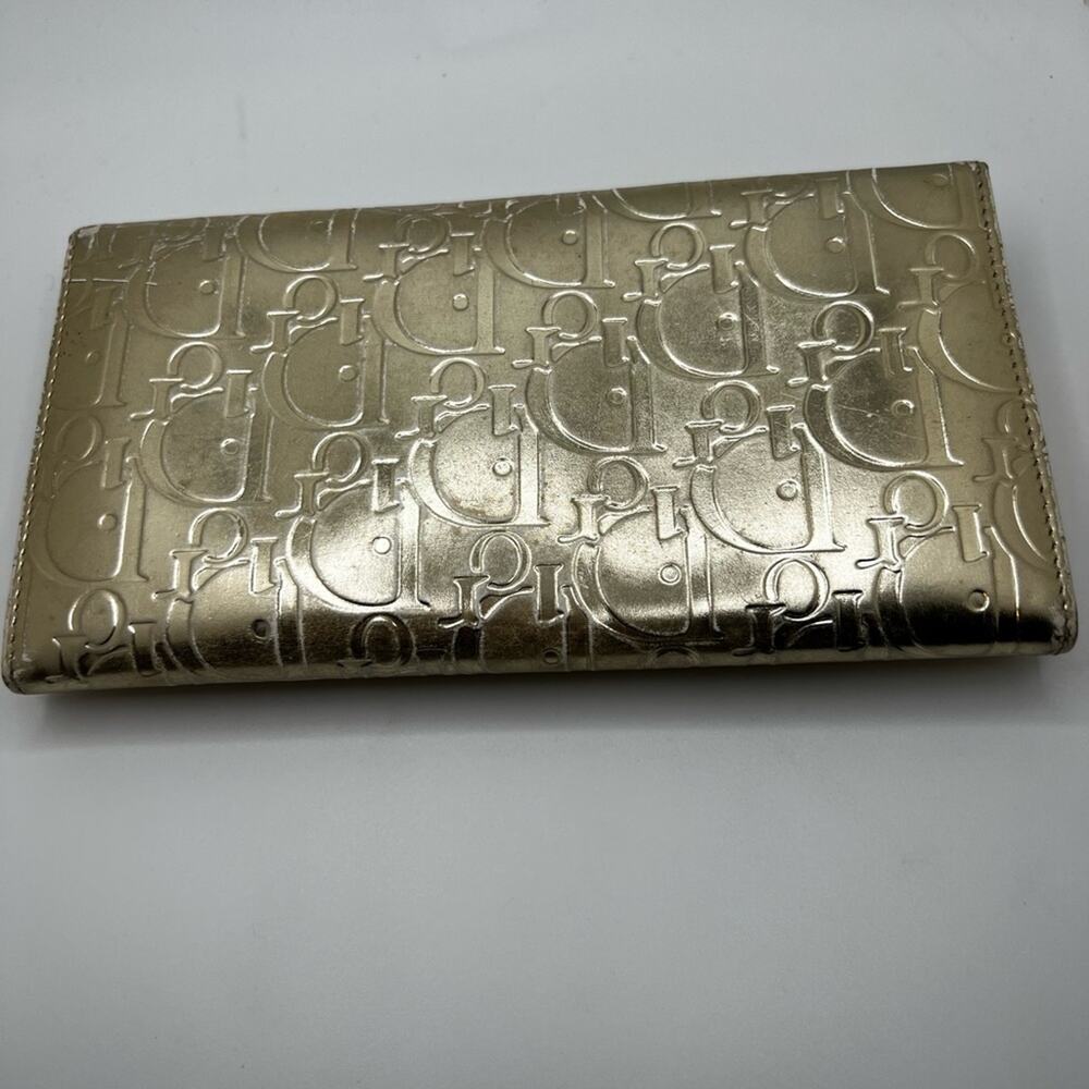 GUC Dior Gold Long Wallet - Picture 2 of 9